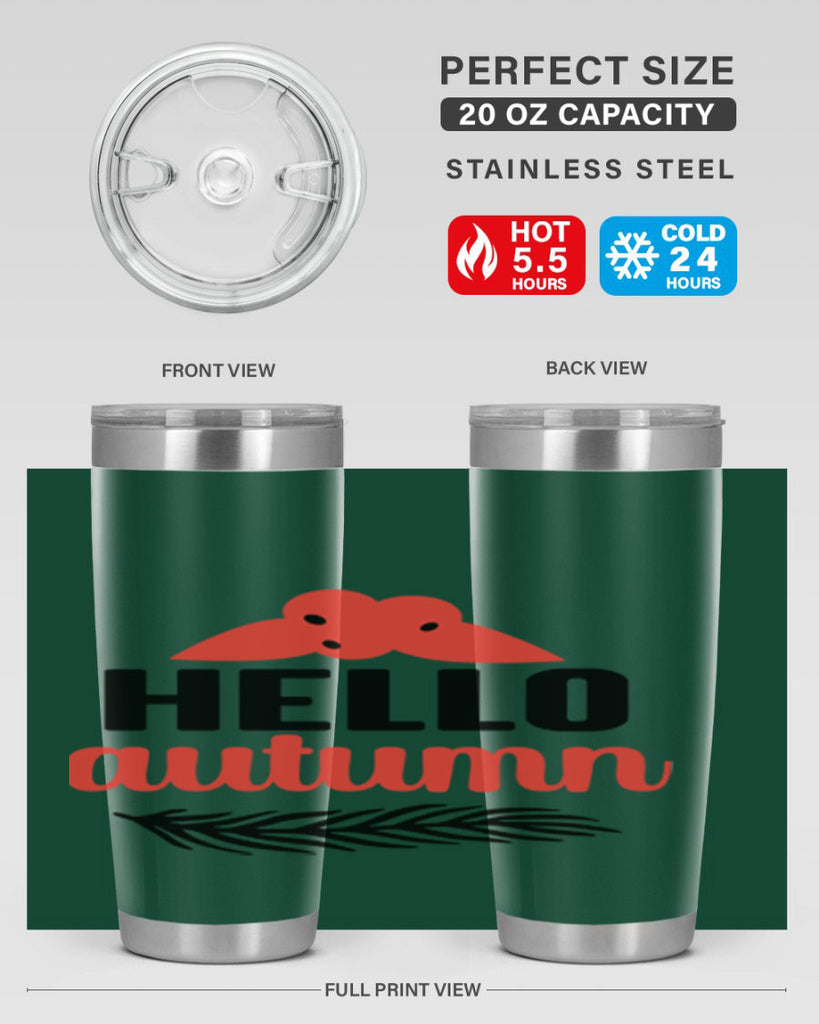 Hello autumn 269#- fall- Tumbler