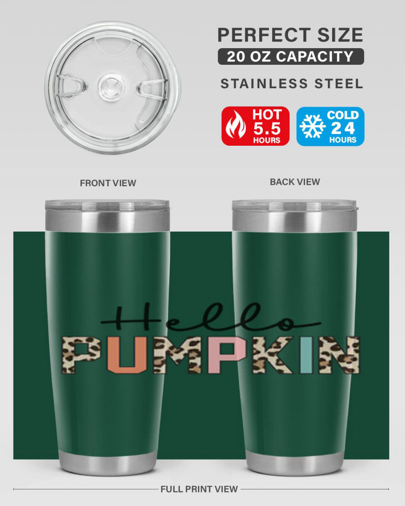 Hello pumpkin 289#- fall- Tumbler