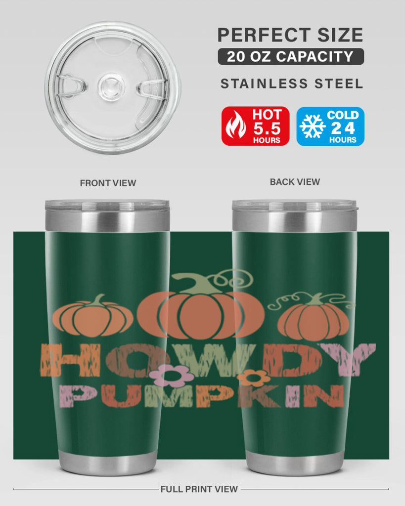 Howdy Pumpkin 321#- fall- Tumbler