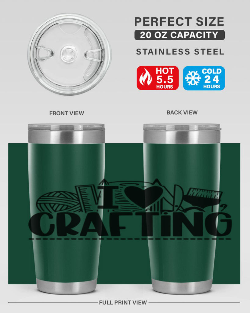 I Love Crafting 20#- crafting- Tumbler