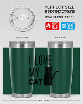 I Love My Cat Style 57#- cat- Tumbler