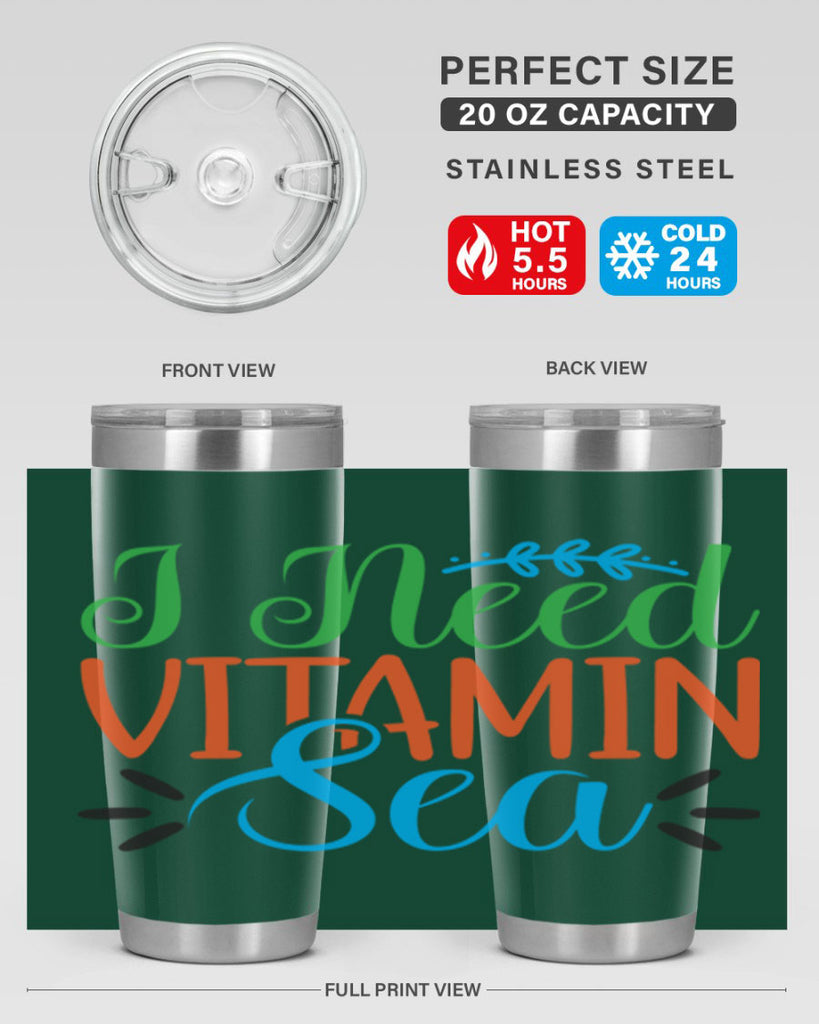 I Need Vitamin Sea 233#- mermaid- Tumbler