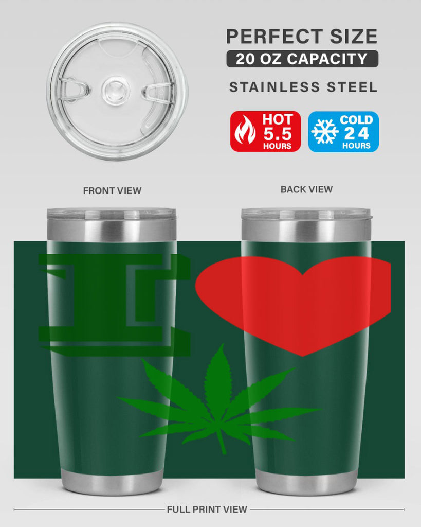 I love Cannabis 127#- marijuana- Tumbler