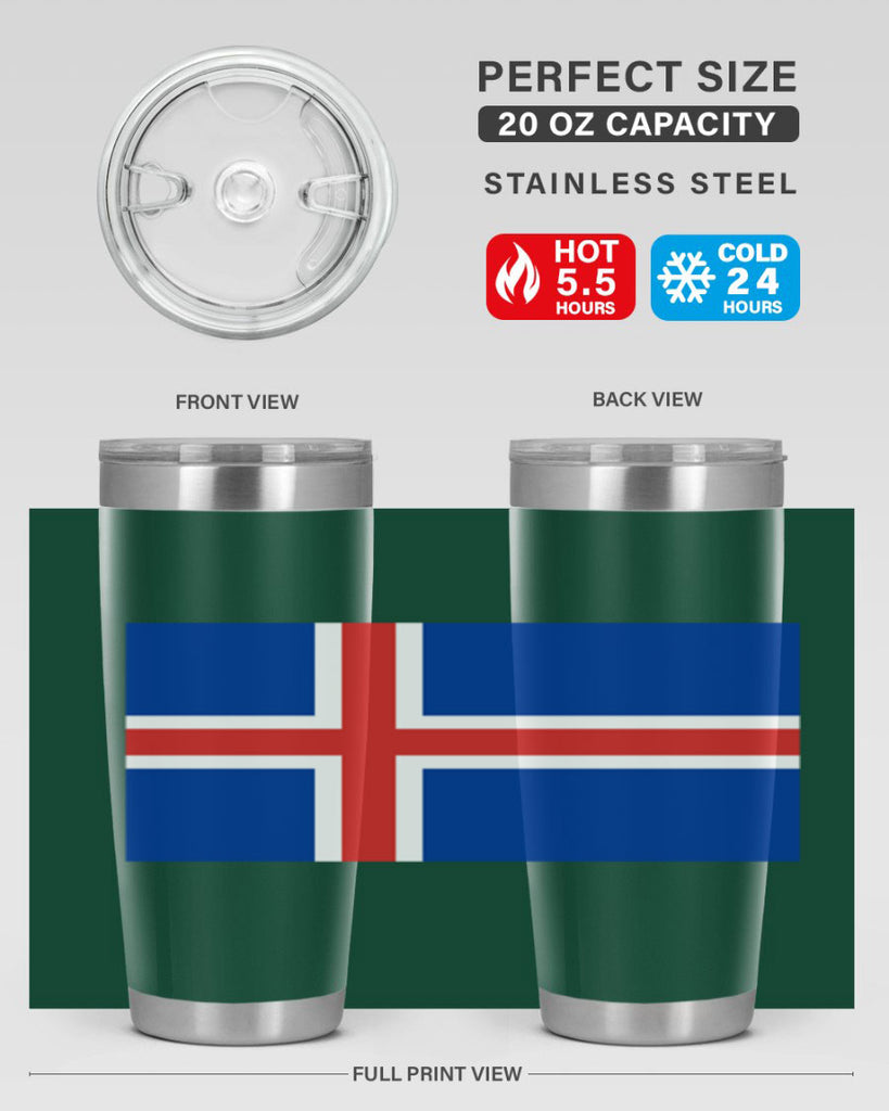 Iceland 122#- world flags- Tumbler