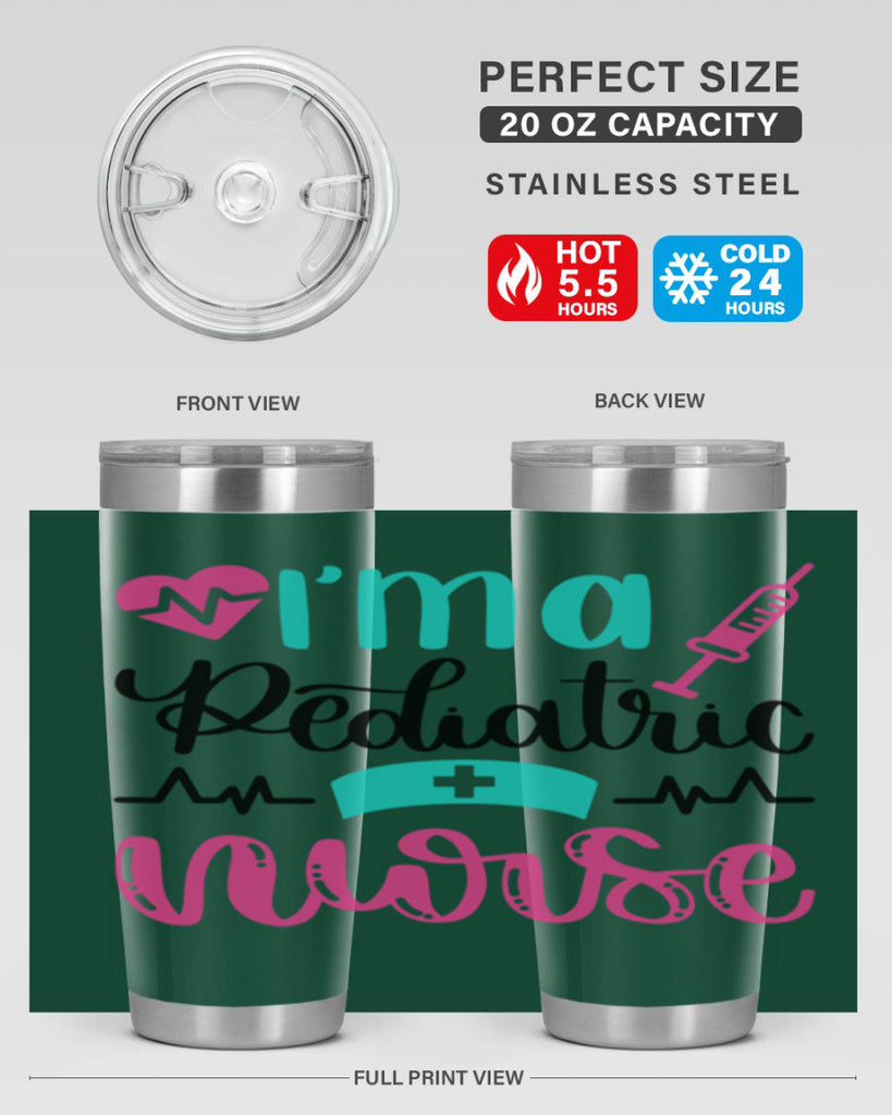 Im A Pediatric Nurse Style Style 155#- nurse- tumbler