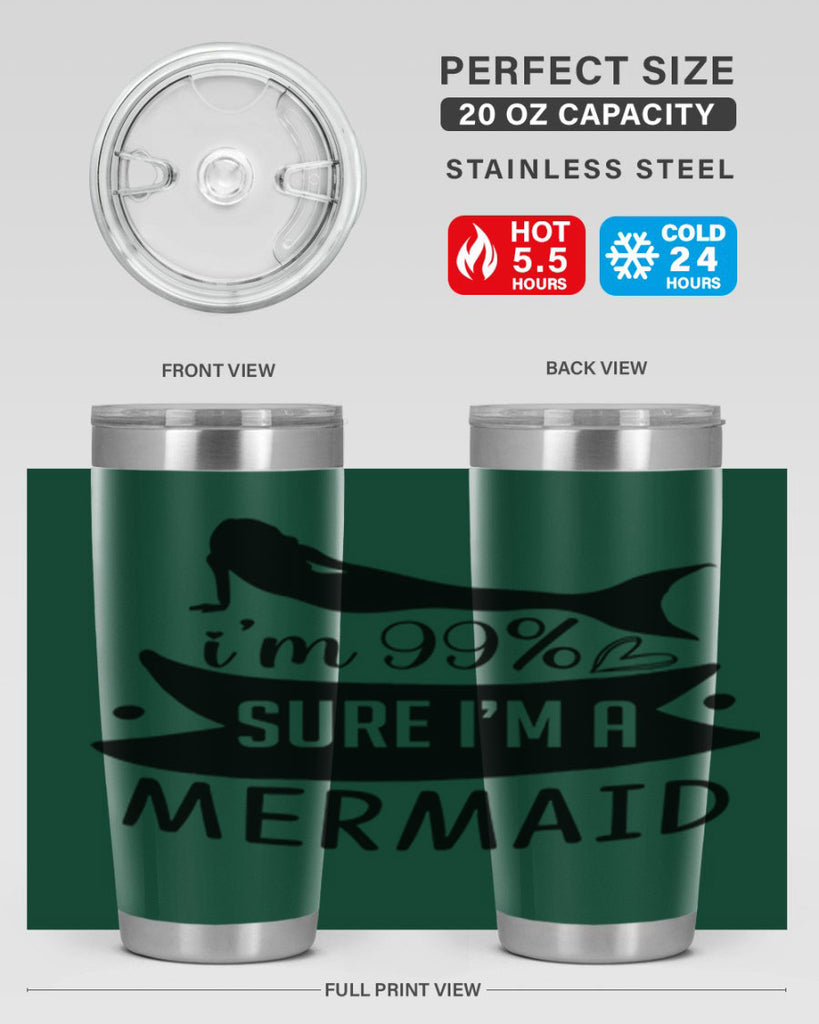 Im sure im a 248#- mermaid- Tumbler