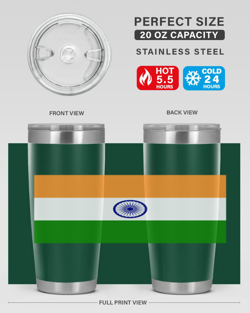 India 121#- world flags- Tumbler