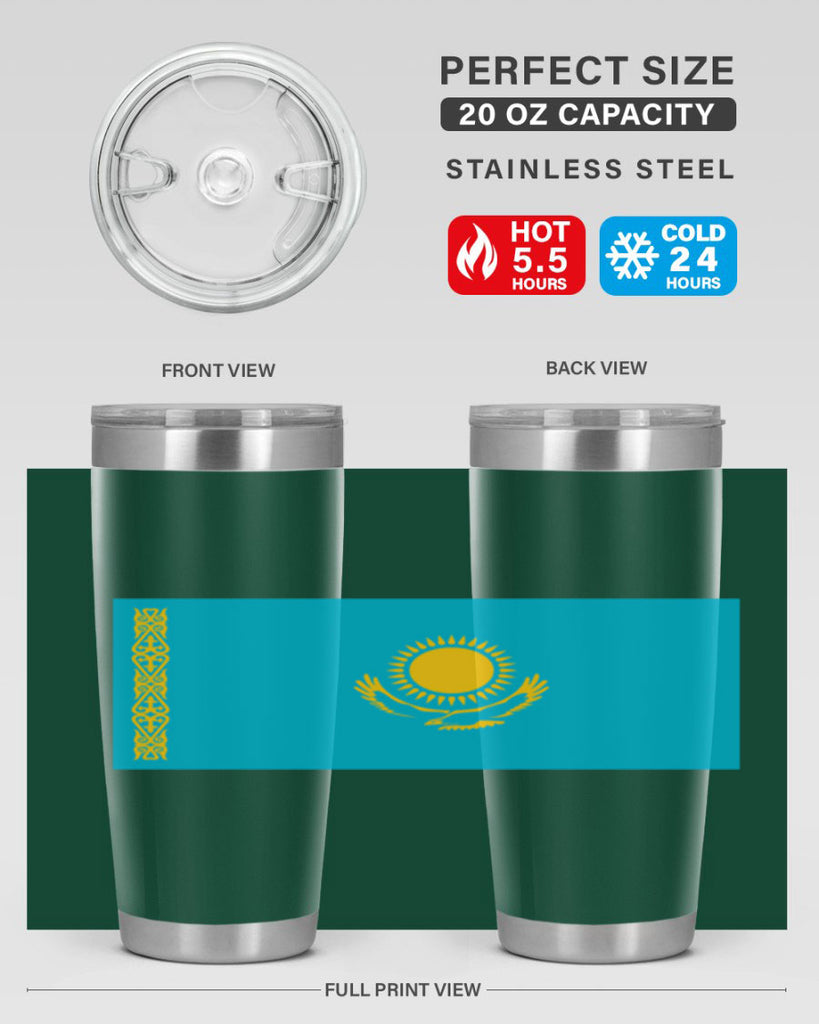 Kazakhstan 111#- world flags- Tumbler