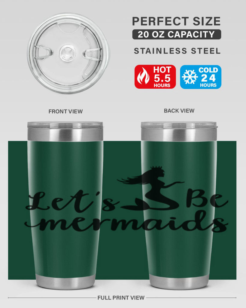 Lets be mermaids design 302#- mermaid- Tumbler