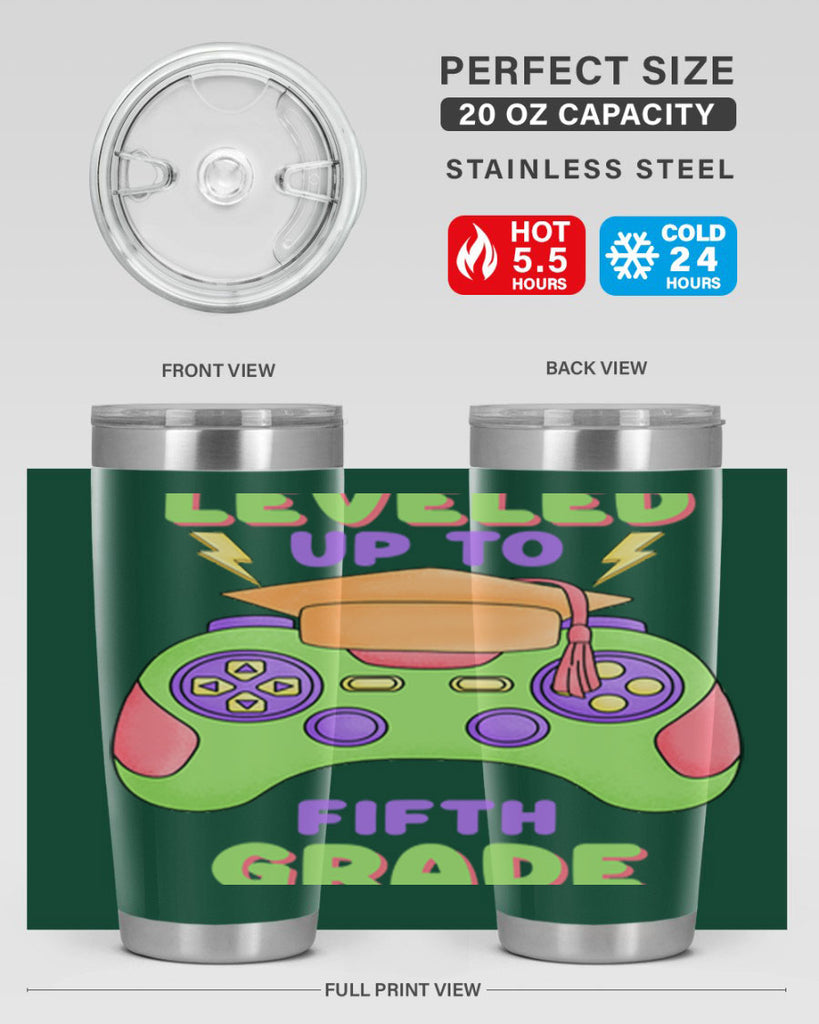 Leveled up to 5th Grade 17#- 5th grade- Tumbler