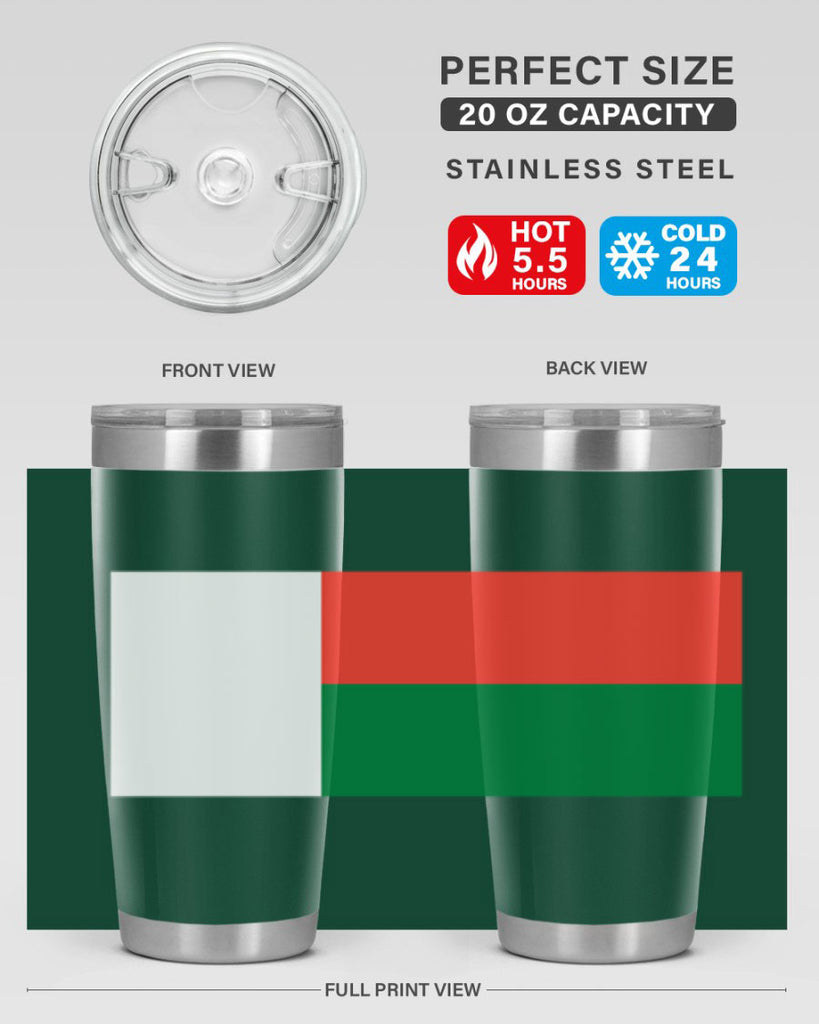 Madagascar 96#- world flags- Tumbler