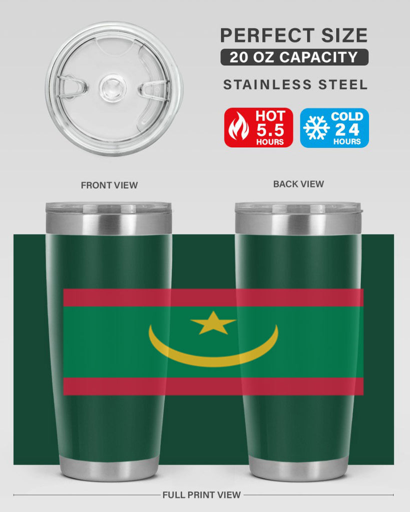 Mauritania 89#- world flags- Tumbler