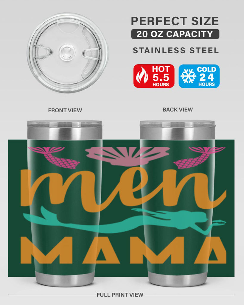 Men Mama Design 318#- mermaid- Tumbler