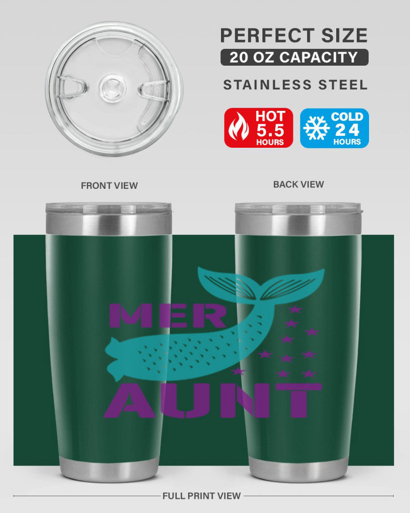 Mer Aunt 319#- mermaid- Tumbler