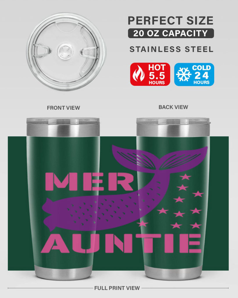 Mer Auntie 320#- mermaid- Tumbler