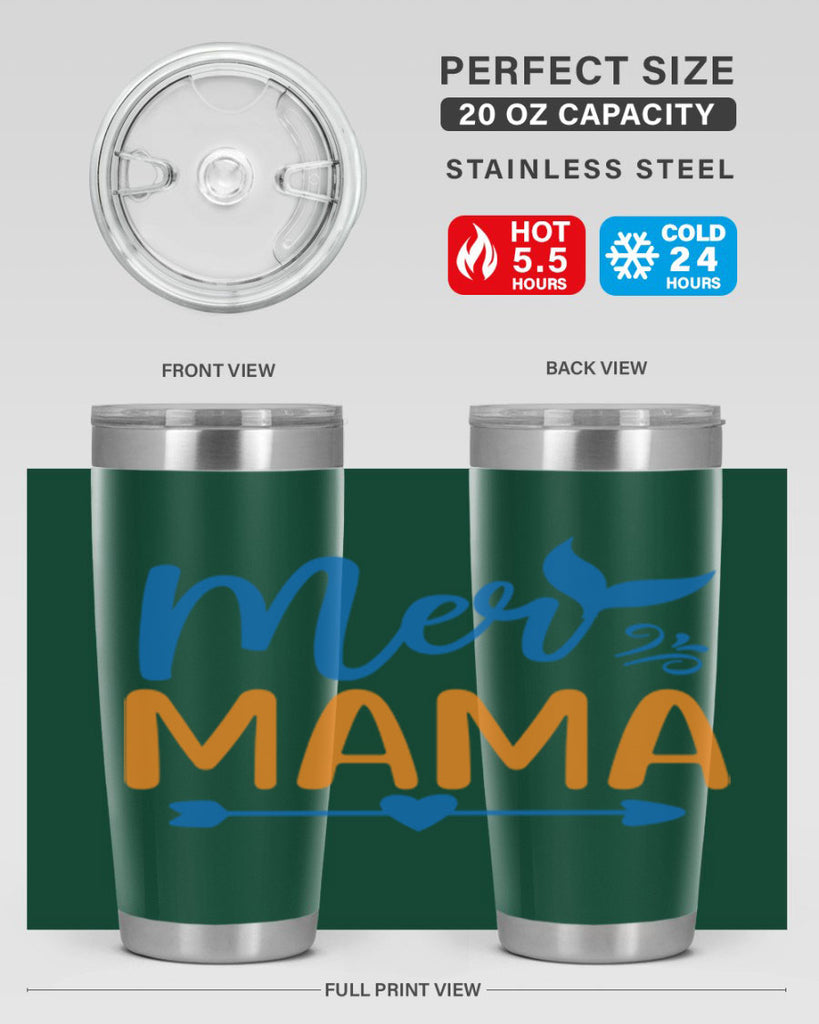 Mer Mama 330#- mermaid- Tumbler