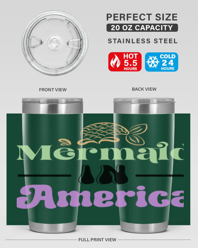 Mermaid In America 420#- mermaid- Tumbler