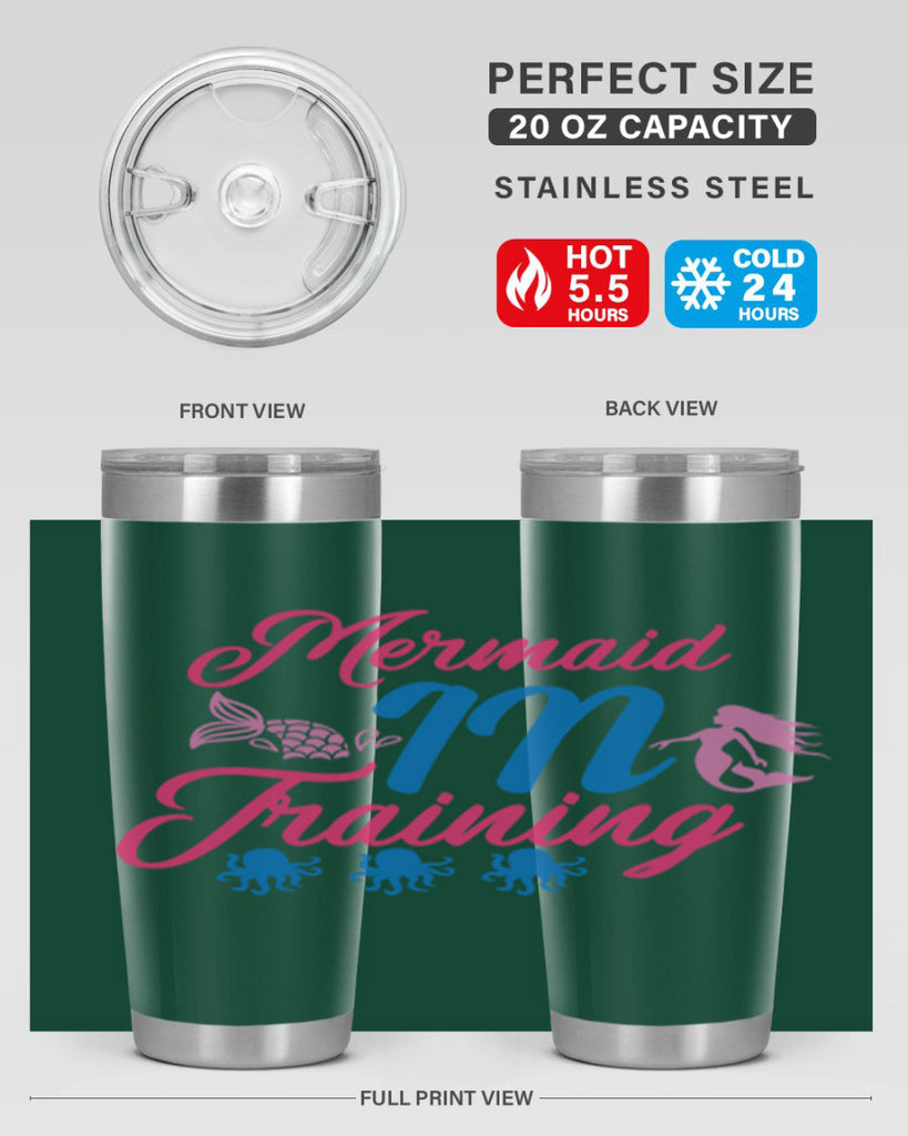 Mermaid In Training 363#- mermaid- Tumbler