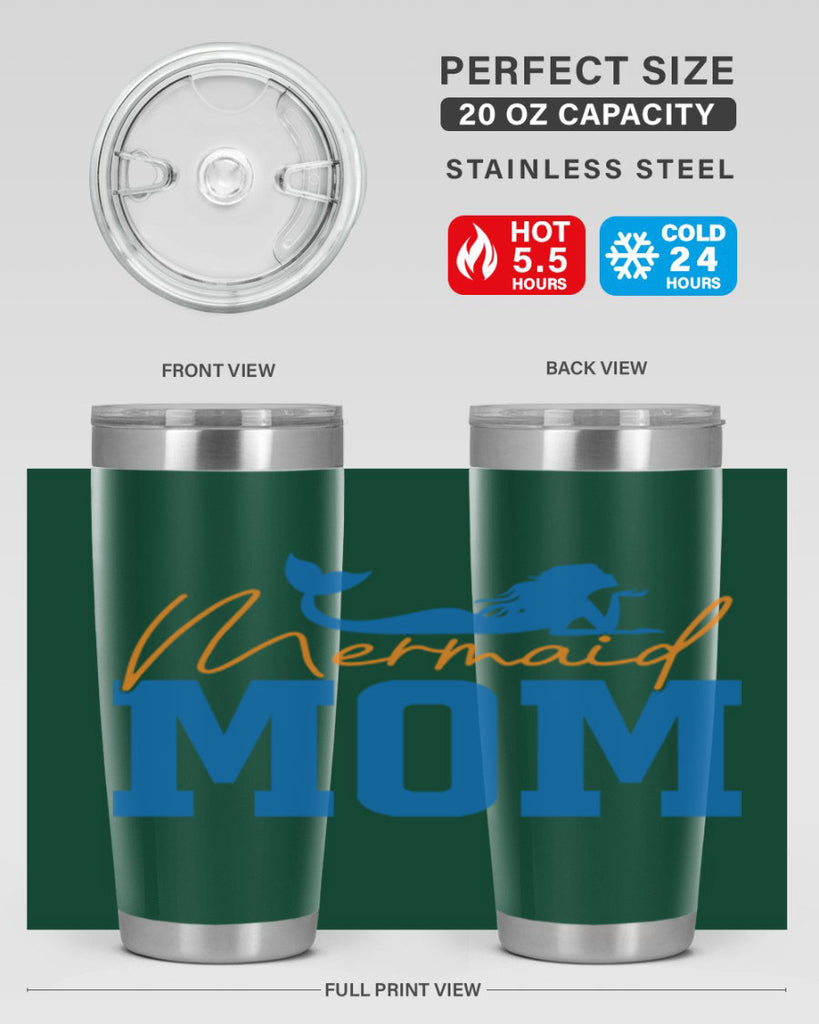 Mermaid Mom 375#- mermaid- Tumbler