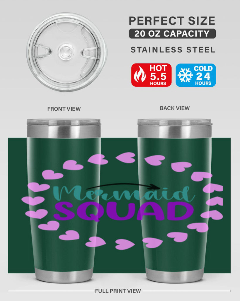 Mermaid Squad 382#- mermaid- Tumbler