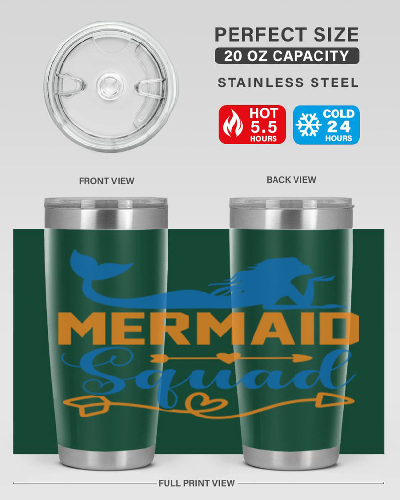 Mermaid Squad 385#- mermaid- Tumbler