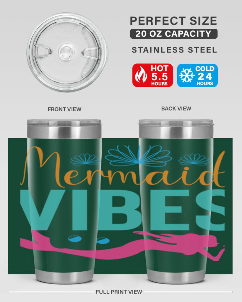 Mermaid Vibes Design 465#- mermaid- Tumbler