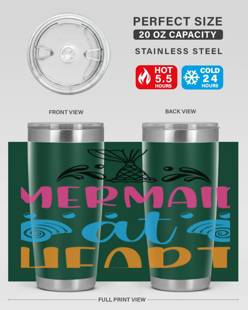 Mermaid at heart Design 396#- mermaid- Tumbler