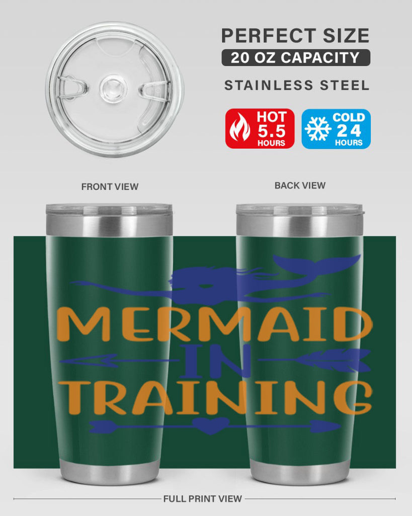 Mermaid in Training 360#- mermaid- Tumbler