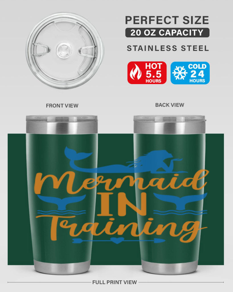 Mermaid in Training 367#- mermaid- Tumbler