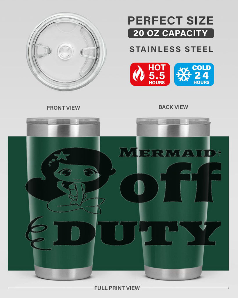 Mermaid off duty 434#- mermaid- Tumbler