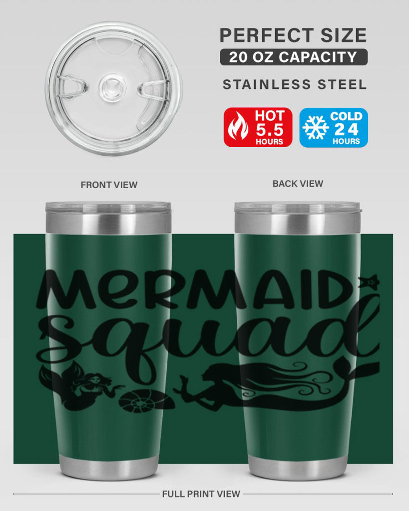 Mermaid squad 447#- mermaid- Tumbler