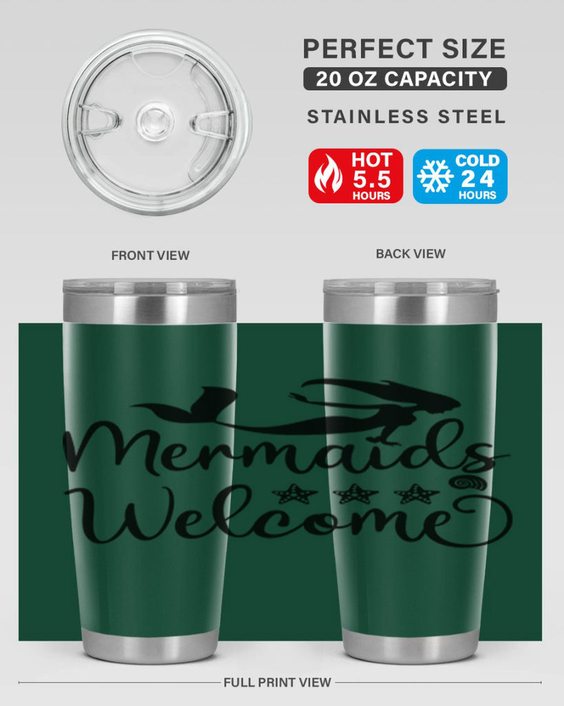 Mermaids welcome design 501#- mermaid- Tumbler