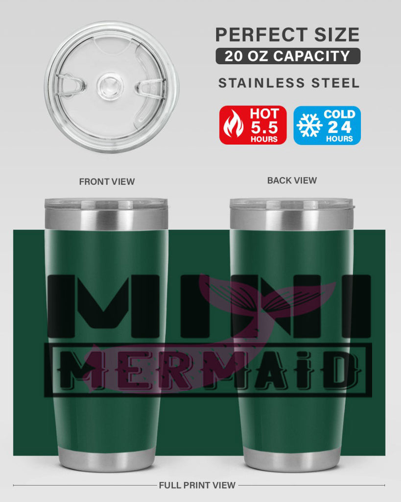 Mini mermaid 504#- mermaid- Tumbler