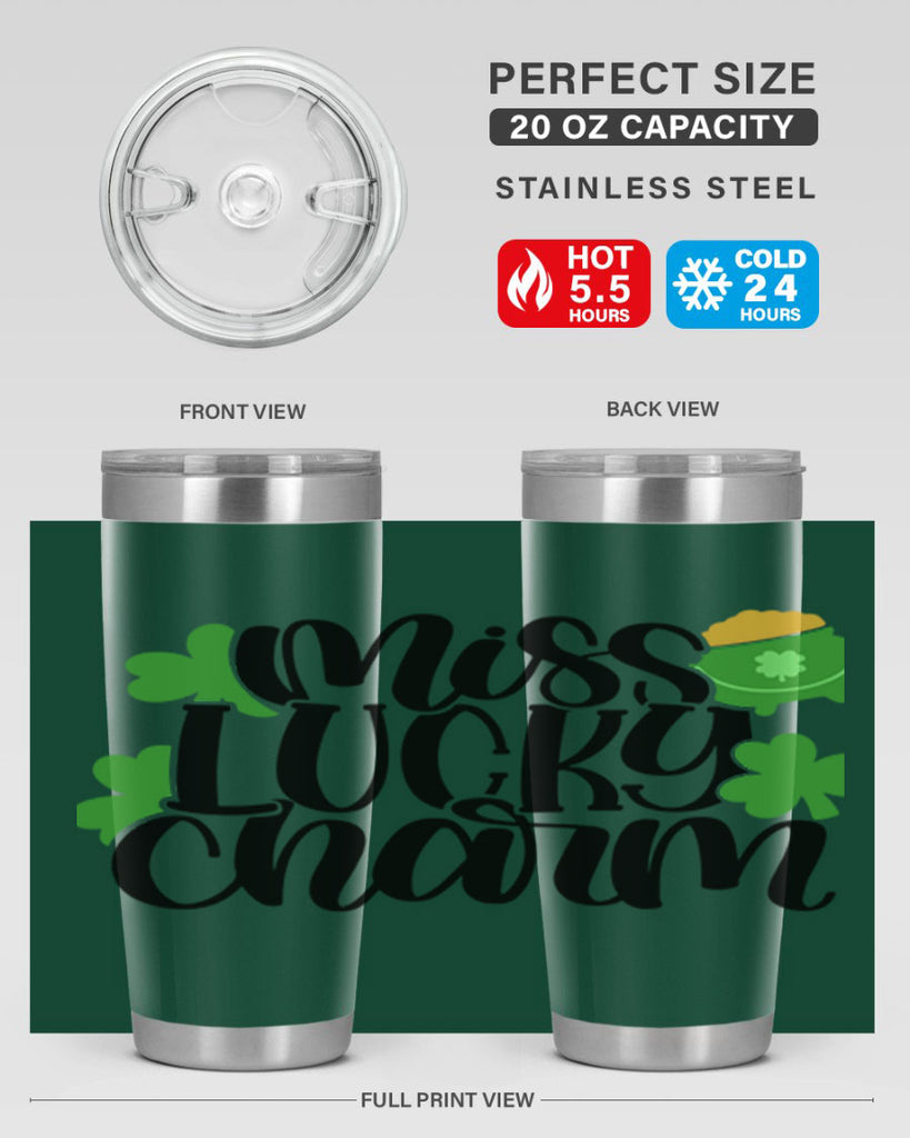 Miss Lucky Charm Style 48#- St Patricks Day- Tumbler