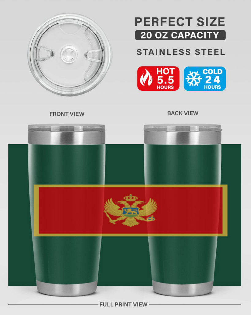 Montenegro 82#- world flags- Tumbler