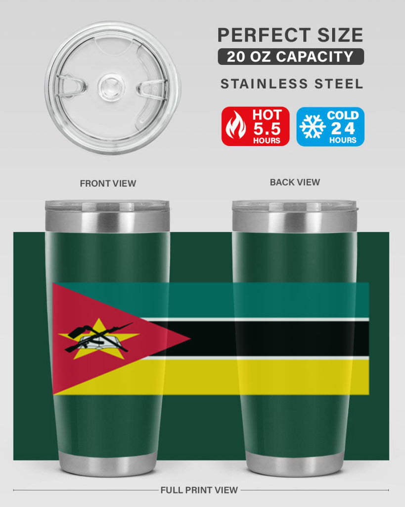 Mozambique 80#- world flags- Tumbler