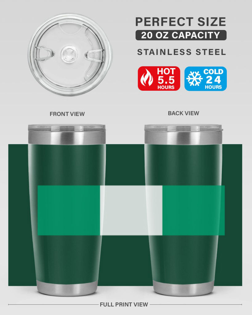 Nigeria 71#- world flags- Tumbler