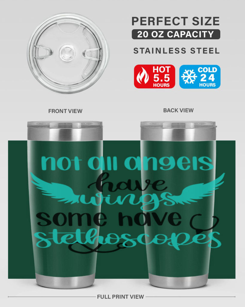 Not All Angels Have Style Style 127#- nurse- tumbler