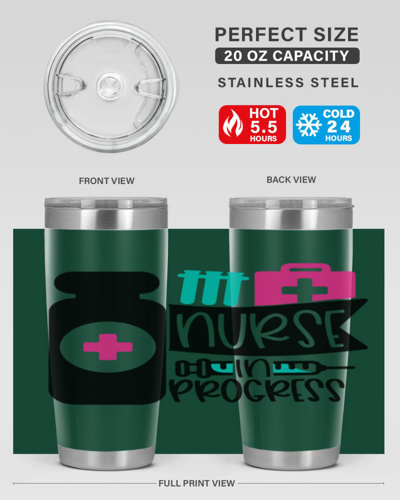 Nurse In Progress Style Style 111#- nurse- tumbler
