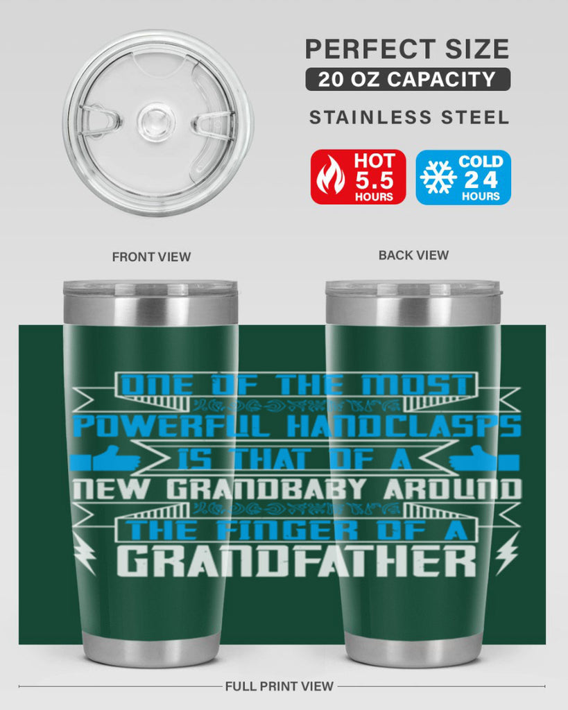 One of the most powerful handclasps is that of a new grandbaby 71#- grandpa - papa- Tumbler