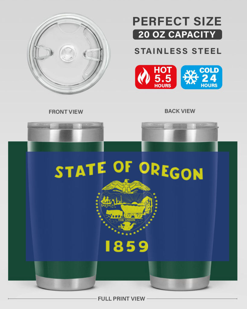 Oregon 15#- Us Flags- Tumbler