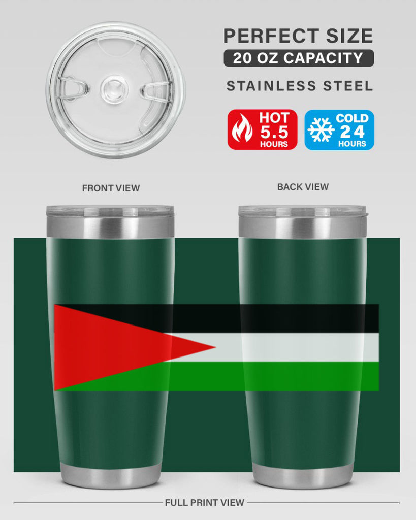 Palestine 64#- world flags- Tumbler