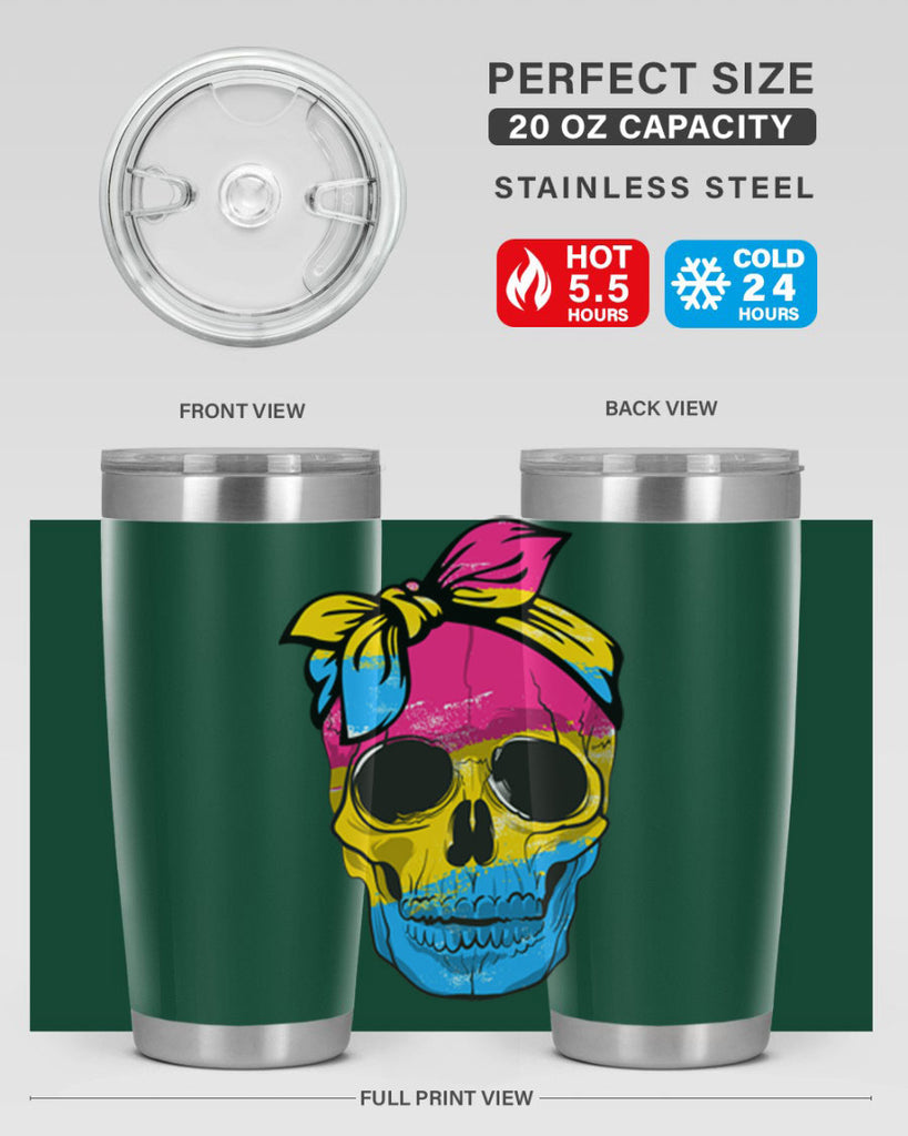 Pansexual Lgbtq Skull Gay Pride Png 30#- lgbt- Tumbler