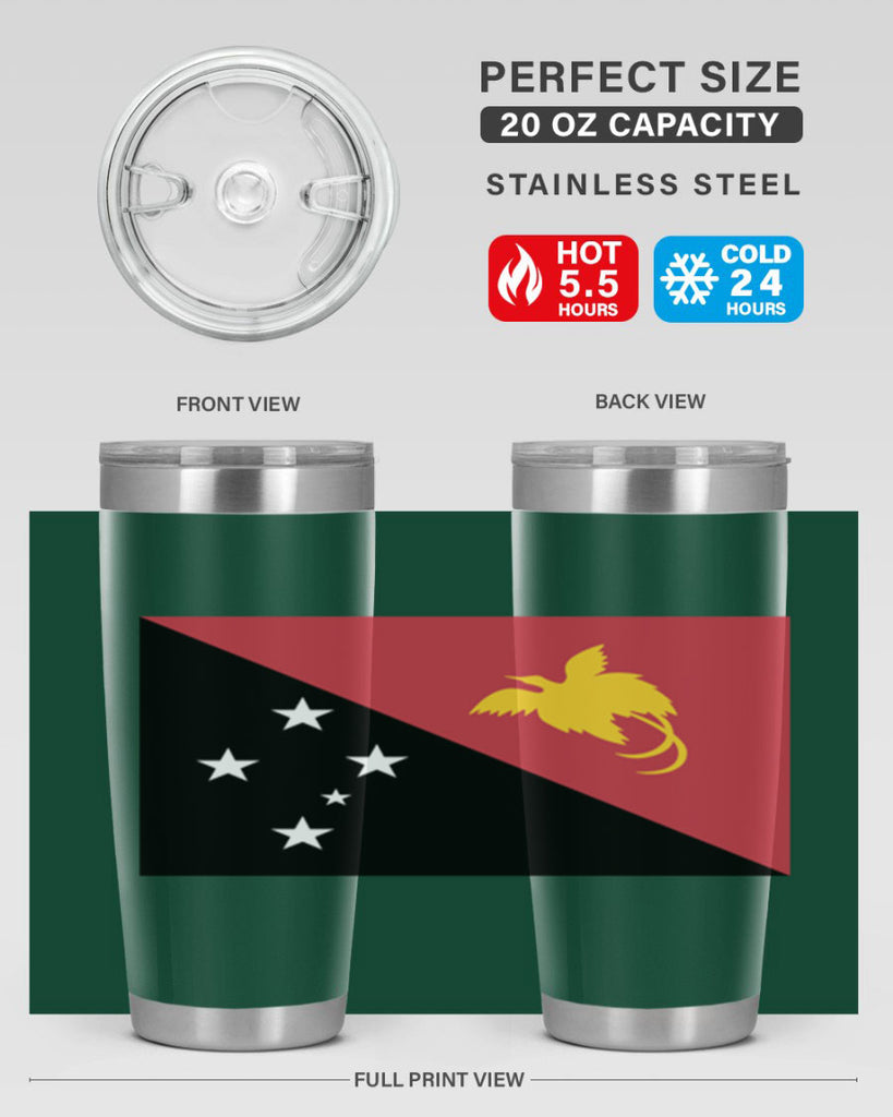 Papua New Guinea 62#- world flags- Tumbler