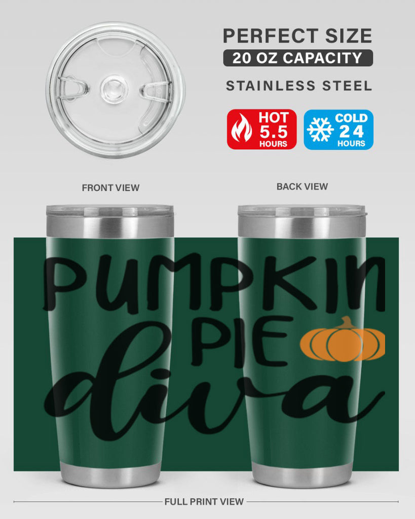 Pumpkin Pie Diva 532#- fall- Tumbler