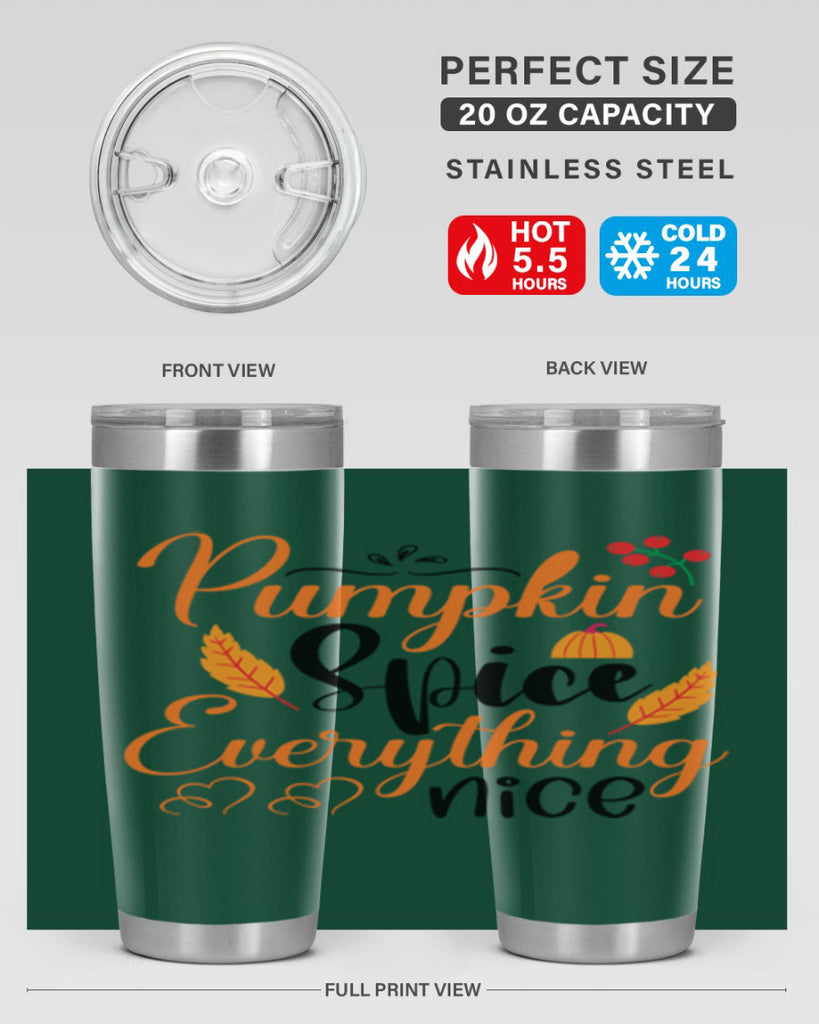 Pumpkin Spice Everything Nice 543#- fall- Tumbler