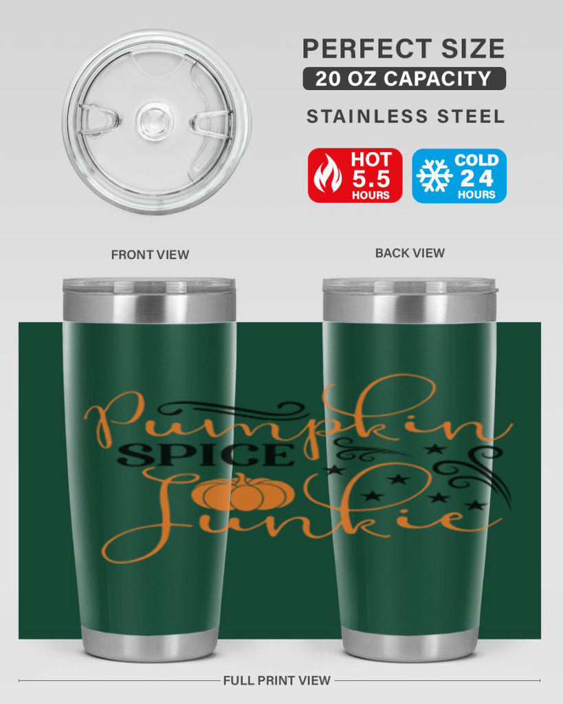 Pumpkin Spice Junkie 549#- fall- Tumbler