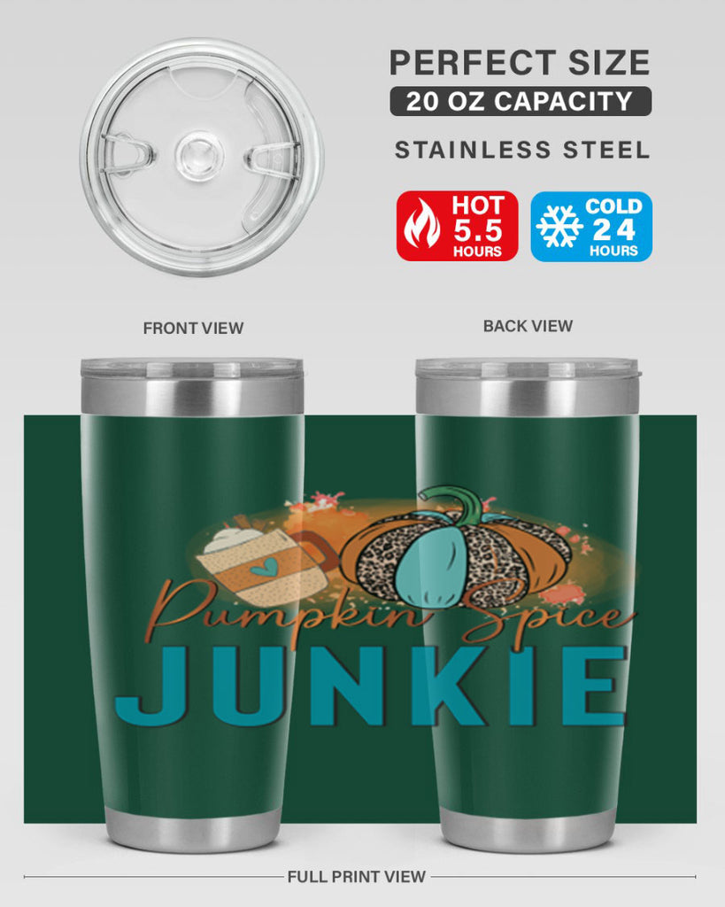 Pumpkin Spice Junkie 550#- fall- Tumbler