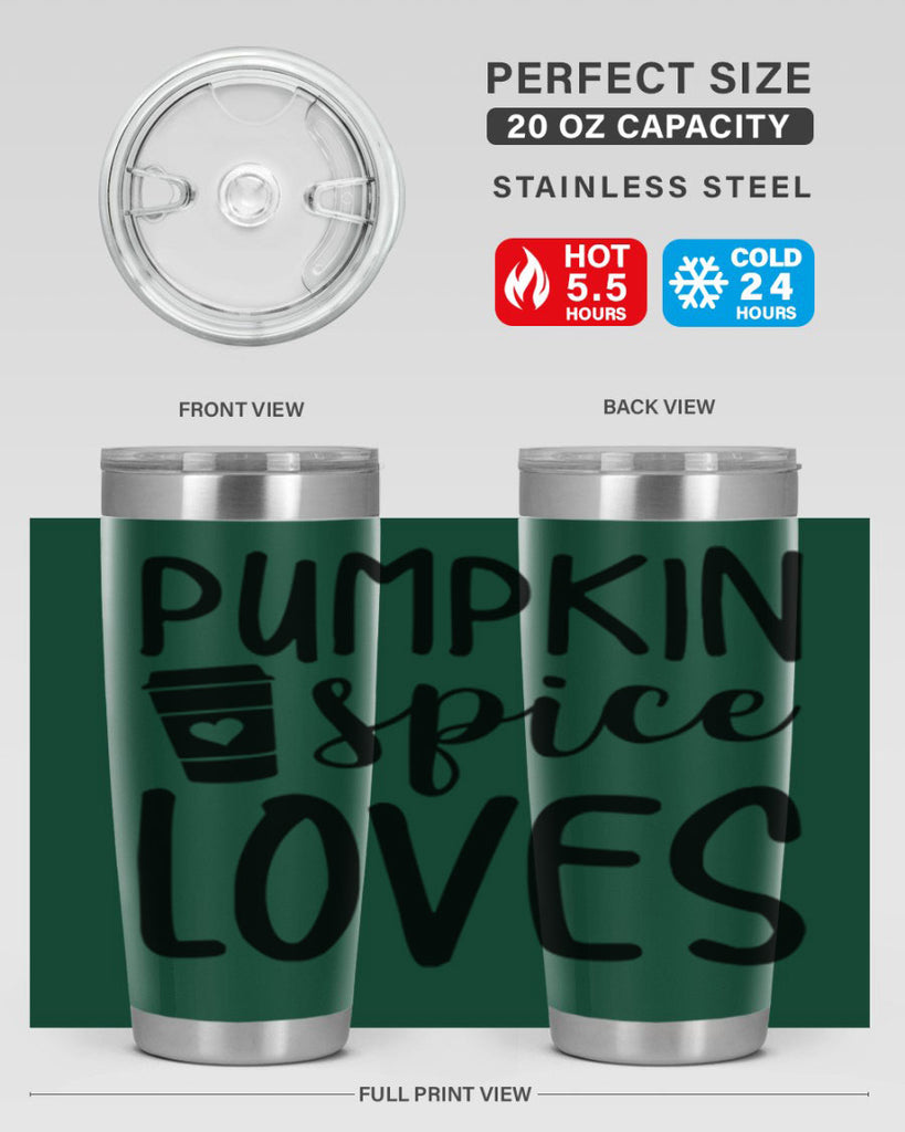Pumpkin Spice Loves 555#- fall- Tumbler