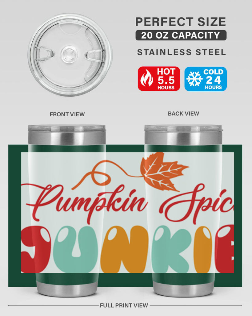 PumpkinSpiceJunkiedesign 569#- fall- Tumbler